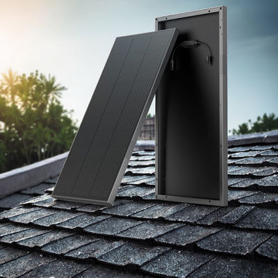 Un bon prix. Panneau solaire monocristallin de 100 watts complet noir pour le camping-car Rimorchi en ligne