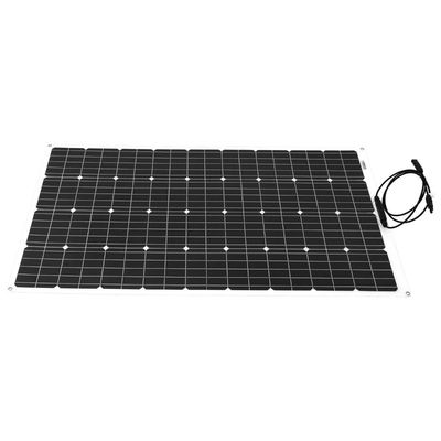 Un bon prix. Semi-flexible 110W 12V mono chargeur de panneau solaire hors réseau monocristallin pliable en ligne