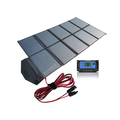 Un bon prix. Kit de panneau solaire pliable de 250W Chargeur solaire pliable ultra-légère 12V avec port USB en ligne
