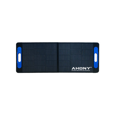OEM ODM Poignée durable Système de panneau solaire portable 100w CE ROHS Kit de panneau solaire pliable extérieur Pour le toit de camping RV