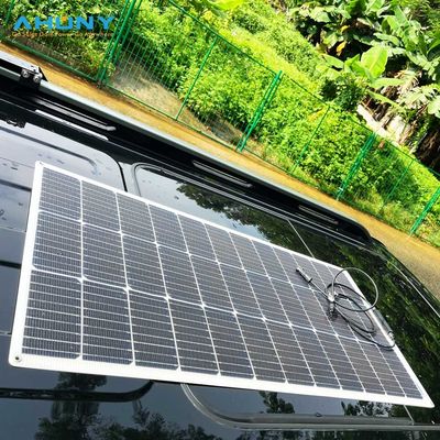 Panneaux solaires flexibles en plastique transparent à film mince imperméable à l'eau de 100 W pour véhicules de bateaux