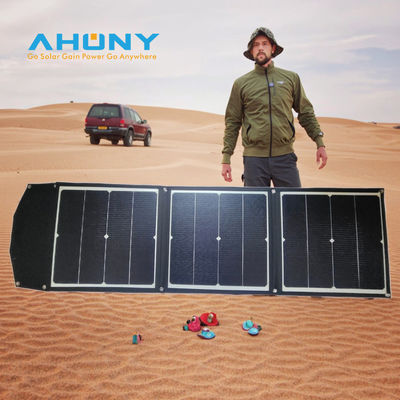 Un bon prix. Panneau solaire portable de 100 watts 25,8% de haute efficacité Panneau solaire pliable ETFE pour camping en plein air RV alimentation d'urgence centrale électrique en ligne