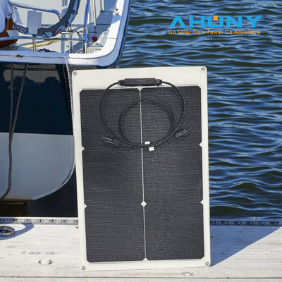 Panneau solaire semi-flexible à haut rendement de 250 W - de qualité marine ultra-mince pour bateaux, voile et camping