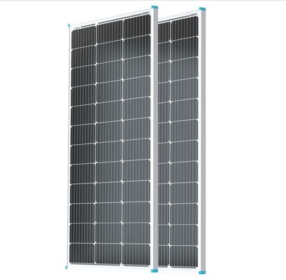 100W 20V Panneaux solaires monocristallins pour RV Marine sur le toit de la batterie de ferme à haut rendement de cellule